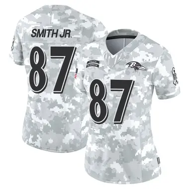 Octavian Smith Jr. Women's Limited Arctic Camo Baltimore Ravens 2024 Salute to Service Jersey