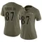 Octavian Smith Jr. Women's Limited Olive Baltimore Ravens 2022 Salute To Service Jersey