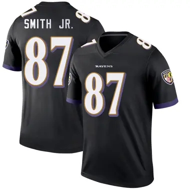 Octavian Smith Jr. Youth Legend Black Baltimore Ravens Jersey