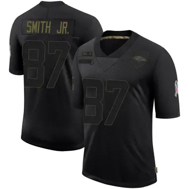 Octavian Smith Jr. Youth Limited Black Baltimore Ravens 2020 Salute To Service Jersey
