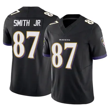 Octavian Smith Jr. Youth Limited Black Baltimore Ravens Vapor F.U.S.E. Jersey
