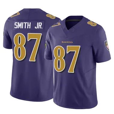 Octavian Smith Jr. Youth Limited Purple Baltimore Ravens Vapor F.U.S.E. Jersey