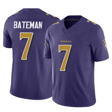 Rashod Bateman Youth Limited Purple Baltimore Ravens Vapor F.U.S.E. Jersey