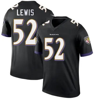 Ray Lewis Men's Legend Black Baltimore Ravens Jersey