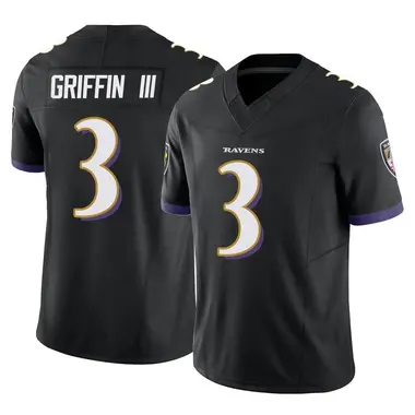 Robert Griffin III Men's Limited Black Baltimore Ravens Vapor F.U.S.E. Jersey