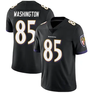 Scotty Washington Men's Limited Black Baltimore Ravens Alternate Vapor Untouchable Jersey