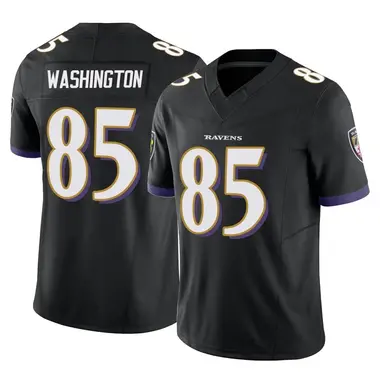 Scotty Washington Men's Limited Black Baltimore Ravens Vapor F.U.S.E. Jersey