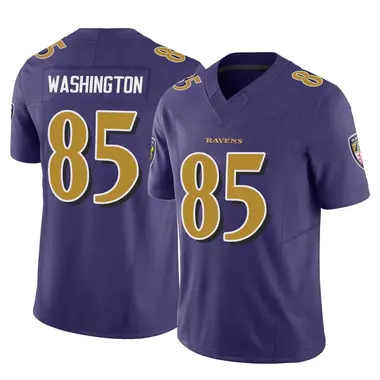 Scotty Washington Men's Limited Purple Baltimore Ravens Vapor F.U.S.E. Jersey