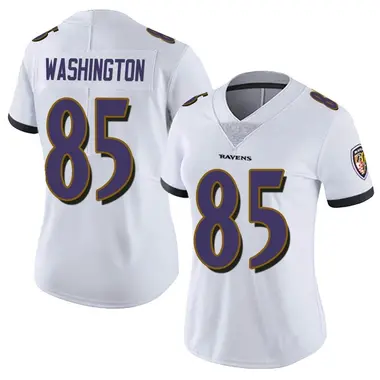 Scotty Washington Women's Limited White Baltimore Ravens Vapor Untouchable Jersey