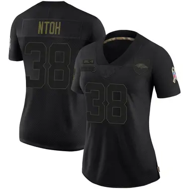 Sone Ntoh Women's Limited Black Baltimore Ravens 2020 Salute To Service Jersey