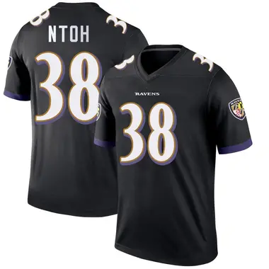 Sone Ntoh Youth Legend Black Baltimore Ravens Jersey