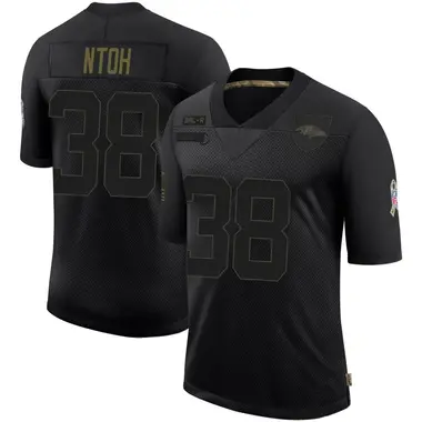 Sone Ntoh Youth Limited Black Baltimore Ravens 2020 Salute To Service Jersey