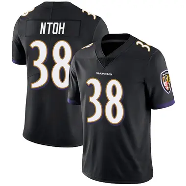 Sone Ntoh Youth Limited Black Baltimore Ravens Alternate Vapor Untouchable Jersey