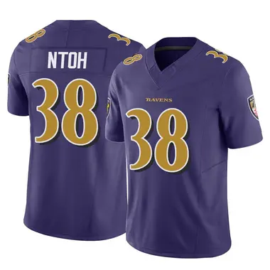 Sone Ntoh Youth Limited Purple Baltimore Ravens Vapor F.U.S.E. Jersey