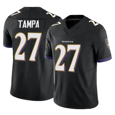 T.J. Tampa Men's Limited Black Baltimore Ravens Vapor F.U.S.E. Jersey