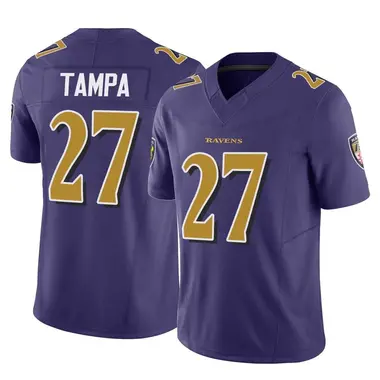 T.J. Tampa Men's Limited Purple Baltimore Ravens Vapor F.U.S.E. Jersey