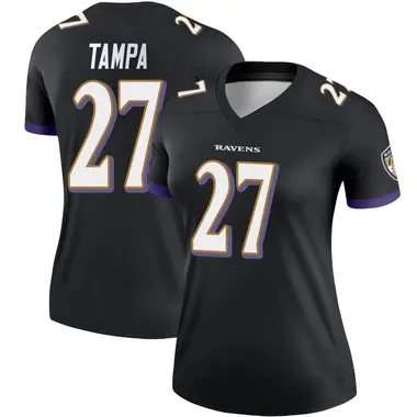 T.J. Tampa Women's Legend Black Baltimore Ravens Jersey