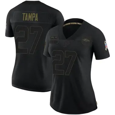 T.J. Tampa Women's Limited Black Baltimore Ravens 2020 Salute To Service Jersey