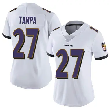 T.J. Tampa Women's Limited White Baltimore Ravens Vapor Untouchable Jersey