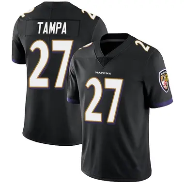 T.J. Tampa Youth Limited Black Baltimore Ravens Alternate Vapor Untouchable Jersey