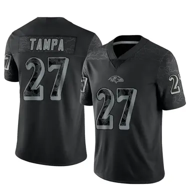 T.J. Tampa Youth Limited Black Baltimore Ravens Reflective Jersey