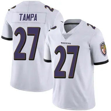 T.J. Tampa Youth Limited White Baltimore Ravens Vapor Untouchable Jersey