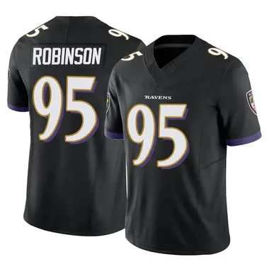 Tavius Robinson Men's Limited Black Baltimore Ravens Vapor F.U.S.E. Jersey