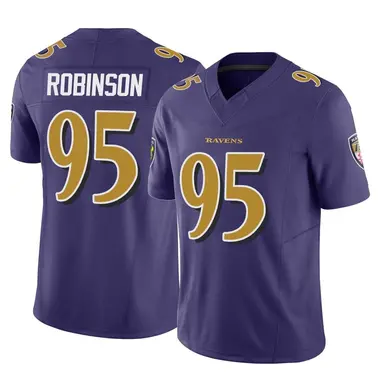Tavius Robinson Men's Limited Purple Baltimore Ravens Vapor F.U.S.E. Jersey