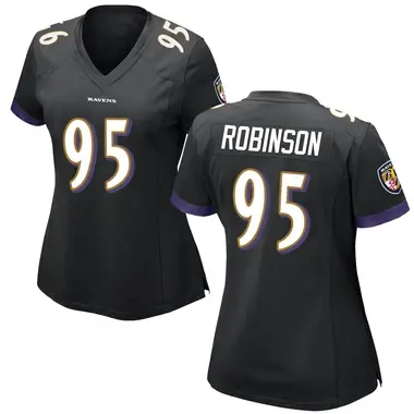 Tavius Robinson Women's Game Black Baltimore Ravens Jersey