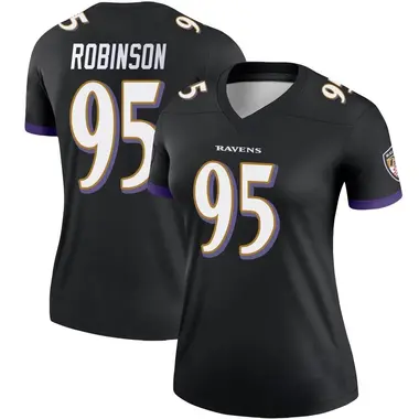 Tavius Robinson Women's Legend Black Baltimore Ravens Jersey