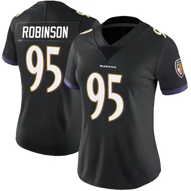 Tavius Robinson Women's Limited Black Baltimore Ravens Alternate Vapor Untouchable Jersey
