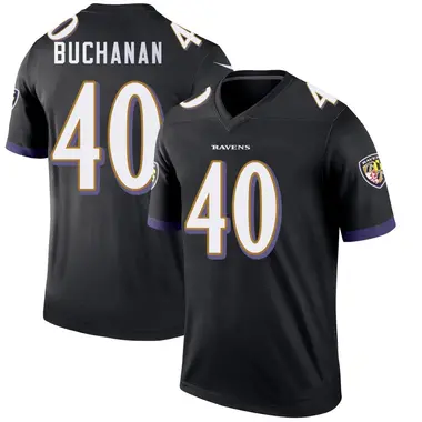 Teddye Buchanan Men's Legend Black Baltimore Ravens Jersey