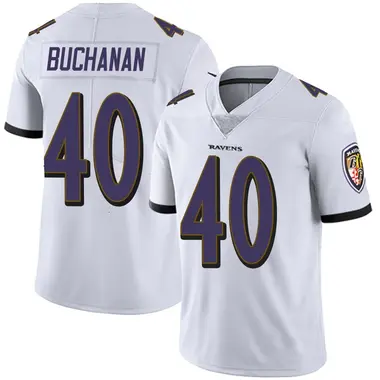Teddye Buchanan Men's Limited White Baltimore Ravens Vapor Untouchable Jersey