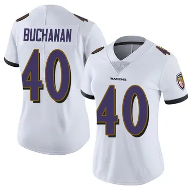 Teddye Buchanan Women's Limited White Baltimore Ravens Vapor Untouchable Jersey