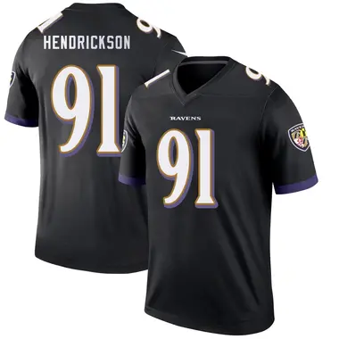 Trey Hendrickson Men's Legend Black Baltimore Ravens Jersey