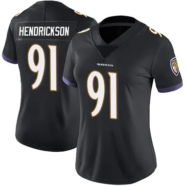 Trey Hendrickson Women's Limited Black Baltimore Ravens Alternate Vapor Untouchable Jersey