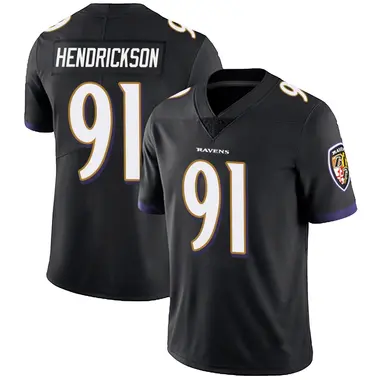 Trey Hendrickson Youth Limited Black Baltimore Ravens Alternate Vapor Untouchable Jersey