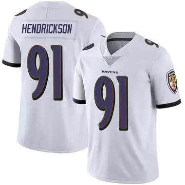 Trey Hendrickson Youth Limited White Baltimore Ravens Vapor Untouchable Jersey