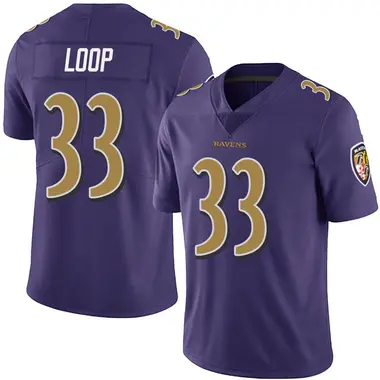 Tyler Loop Youth Limited Purple Baltimore Ravens Team Color Vapor Untouchable Jersey