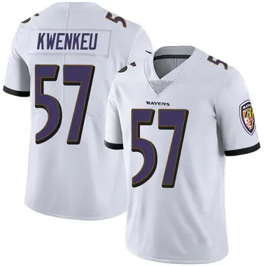 William Kwenkeu Men's Limited White Baltimore Ravens Vapor Untouchable Jersey