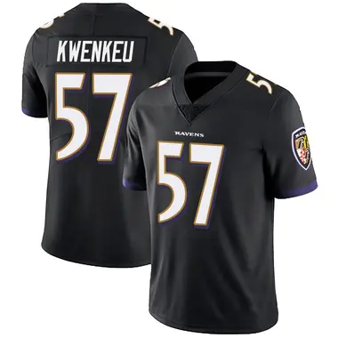 William Kwenkeu Youth Limited Black Baltimore Ravens Alternate Vapor Untouchable Jersey