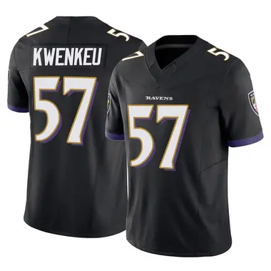 William Kwenkeu Youth Limited Black Baltimore Ravens Vapor F.U.S.E. Jersey