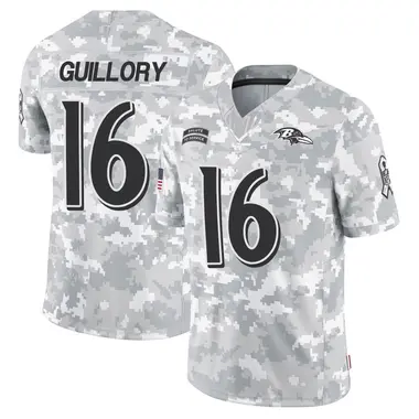 Xavier Guillory Men's Limited Arctic Camo Baltimore Ravens 2024 Salute to Service Jersey