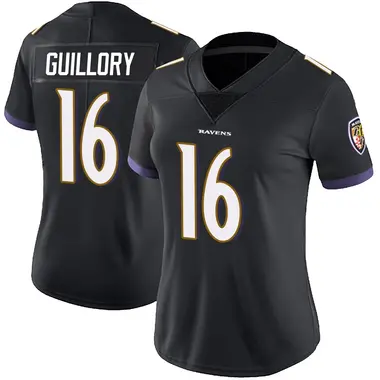 Xavier Guillory Women's Limited Black Baltimore Ravens Alternate Vapor Untouchable Jersey