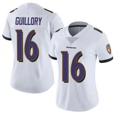 Xavier Guillory Women's Limited White Baltimore Ravens Vapor Untouchable Jersey