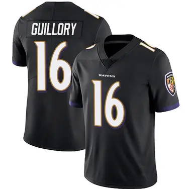 Xavier Guillory Youth Limited Black Baltimore Ravens Alternate Vapor Untouchable Jersey