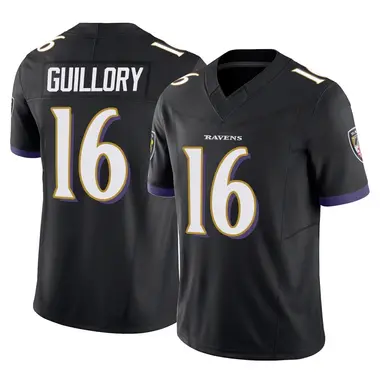 Xavier Guillory Youth Limited Black Baltimore Ravens Vapor F.U.S.E. Jersey