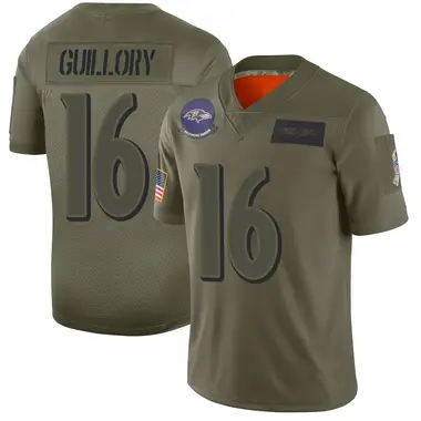 Xavier Guillory Youth Limited Camo Baltimore Ravens 2019 Salute to Service Jersey