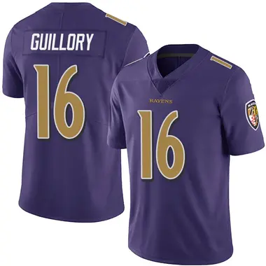 Xavier Guillory Youth Limited Purple Baltimore Ravens Team Color Vapor Untouchable Jersey