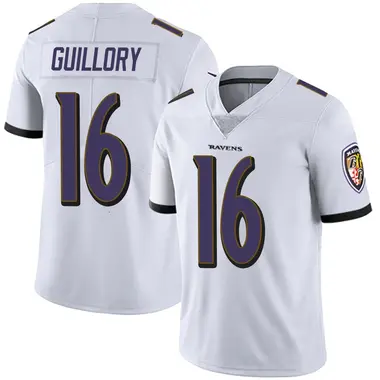 Xavier Guillory Youth Limited White Baltimore Ravens Vapor Untouchable Jersey